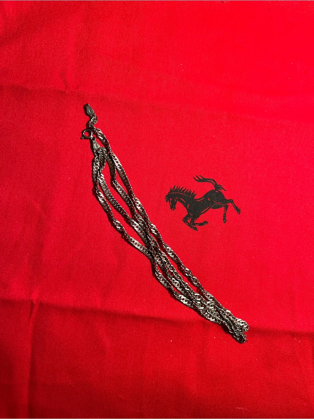 Silver Multi-Strand Rope Chain Necklace - Silver - Picture 2 of 6